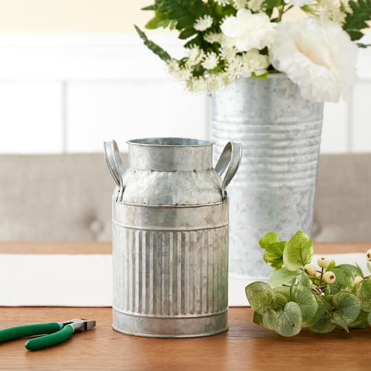 8" Galvanized Decorative Milk Jug by Ashland®